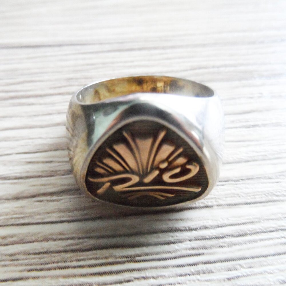 1994 Rio Hotel & Casino Men's Size 9 10k & Sterling Silver MVP Signet Ring